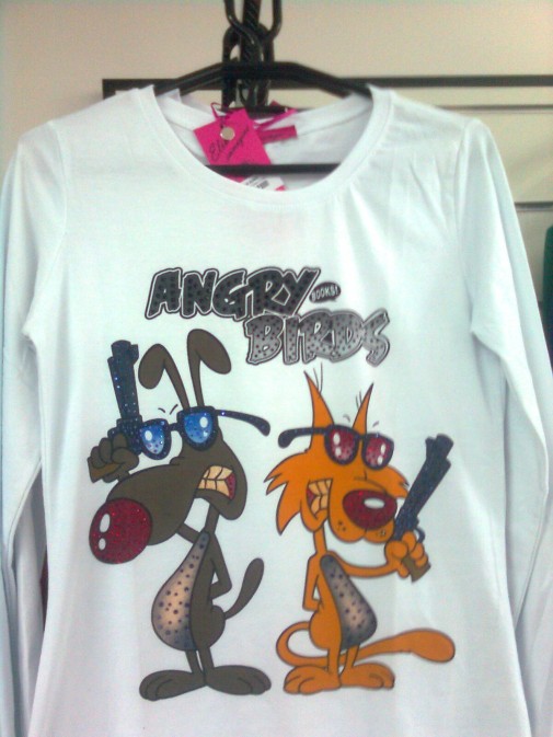 T-shirt doing it wrong.